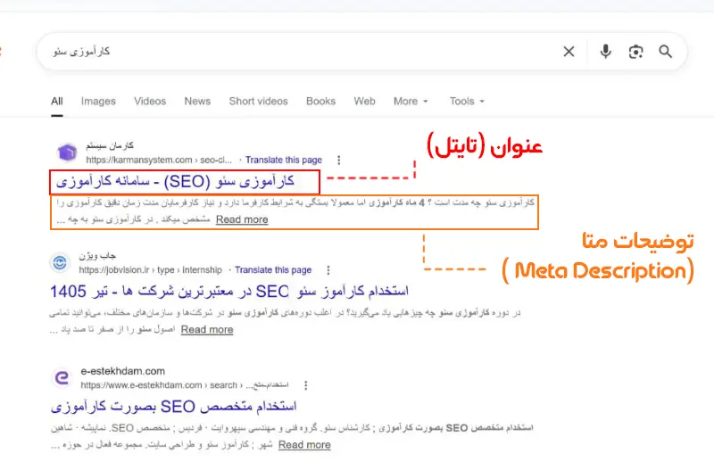 تایتل و متا دیسکریپشن چیست؟